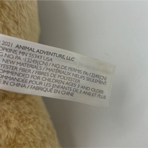 Animal Adventure Lion Plush Stuffed Brown Sitting 12" Toy Lovey Plushy 2021 Zoo - Picture 5 of 7